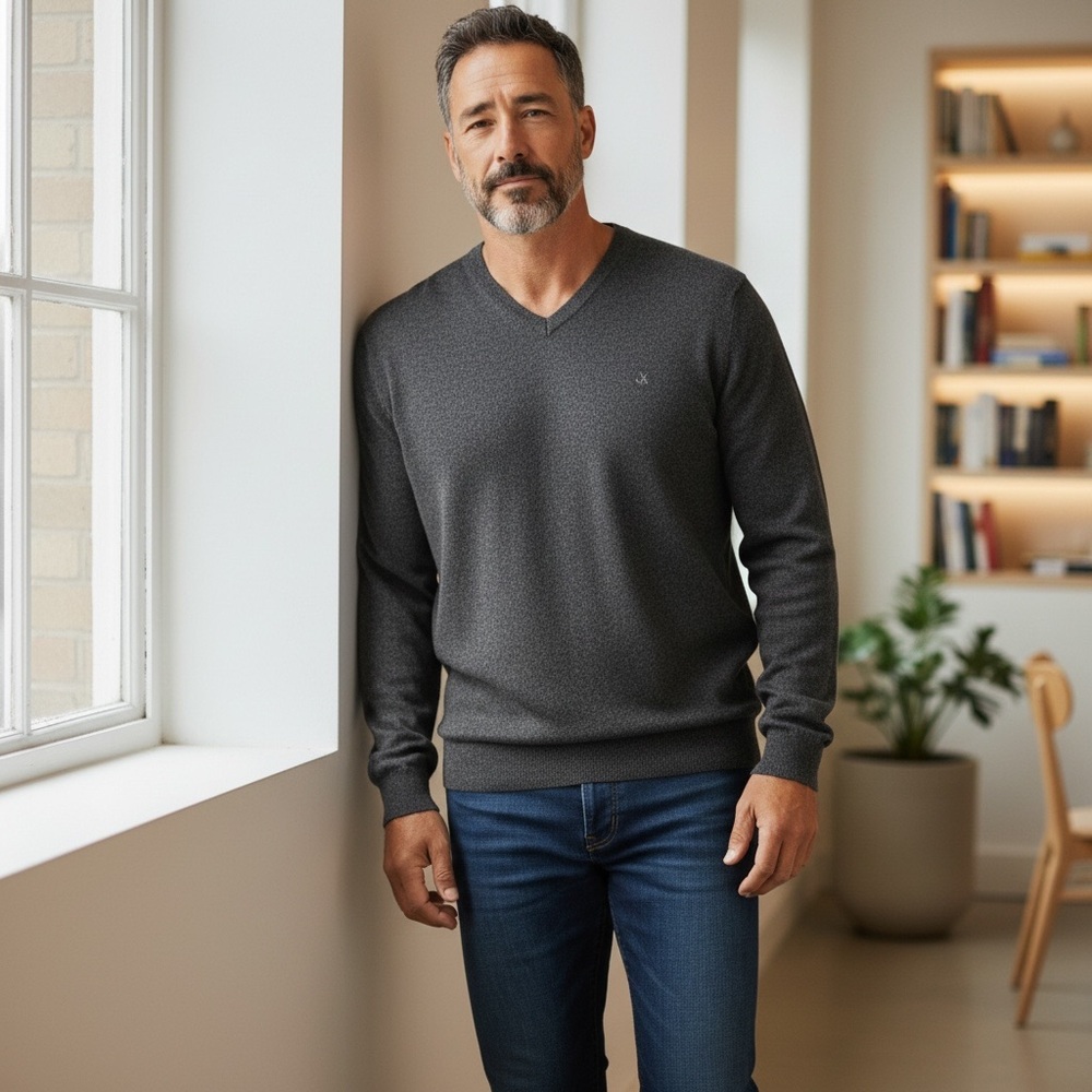 Calvin Klein Wool V-neck Sweater